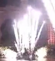 Close Proximity Pyrotechnics  comet with full tail pyro